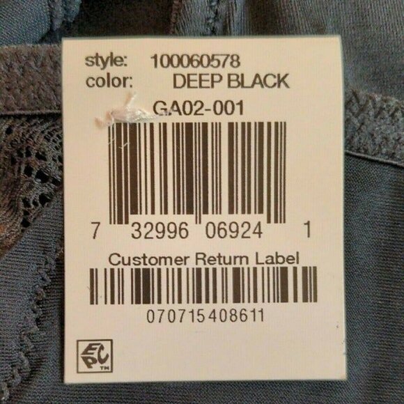 INC International Concepts Womens Lace Inset Hipster Panties Black Size 2X NEW - Picture 4 of 7